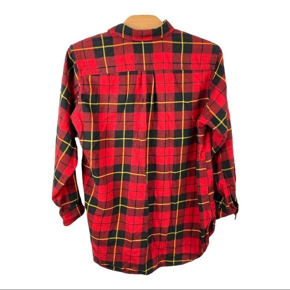 𝅺JW Anderson x Uniqlo Red Plaid Tunic Shirt Size XS - Picture 3 of 7
